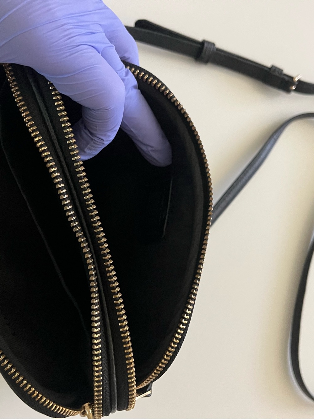 Authentic COACH Pebbled Leather Double Zip Crossbody Bag +✨BONUS free bag - Picture 6 of 14
